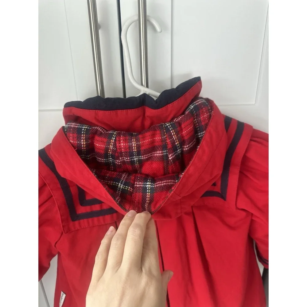 Vintage london‎ fog sailor red winter coat Dress 18M